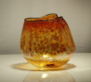 Yellow Luxury Anthias Art Glass Bowls Gallery by Robert Kaindl