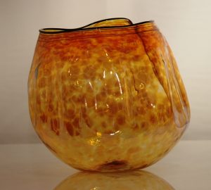 Yellow Luxury Anthias Art Glass Bowls Gallery by Robert Kaindl