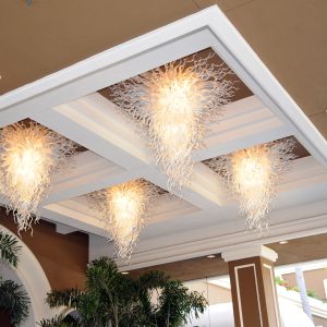 Los Angeles California Four Seasons Beverly Hills Hotel Chandeliers